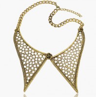 Maxi colar gola dourado