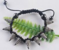 Pulseira preto/brilhante espetos