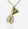 Colar "Gold Badminton" longo